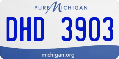 MI license plate DHD3903