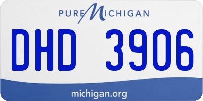 MI license plate DHD3906