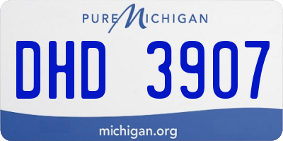 MI license plate DHD3907