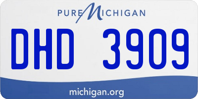 MI license plate DHD3909