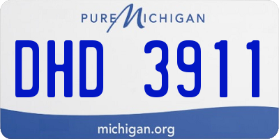 MI license plate DHD3911