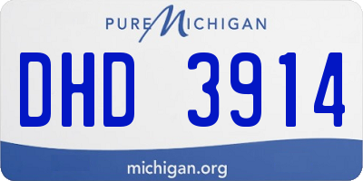 MI license plate DHD3914