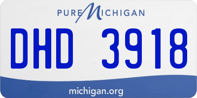 MI license plate DHD3918