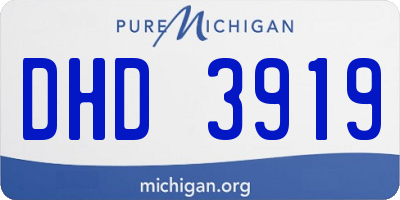 MI license plate DHD3919
