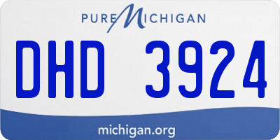 MI license plate DHD3924