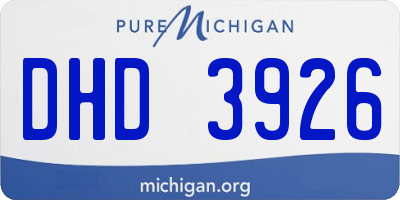 MI license plate DHD3926