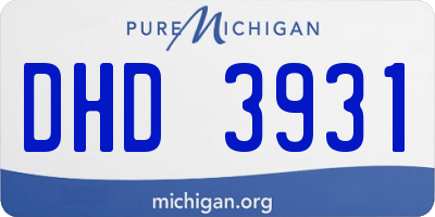 MI license plate DHD3931