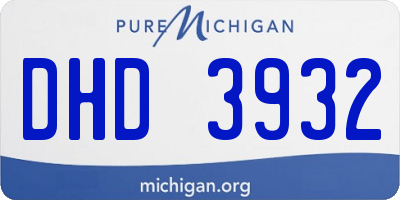 MI license plate DHD3932