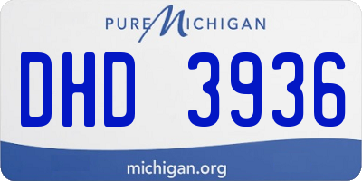 MI license plate DHD3936