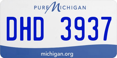 MI license plate DHD3937