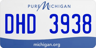 MI license plate DHD3938