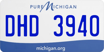 MI license plate DHD3940