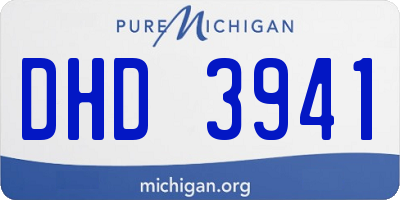 MI license plate DHD3941