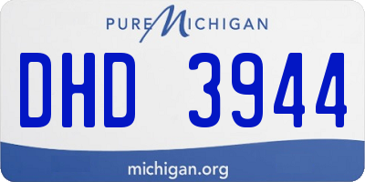 MI license plate DHD3944