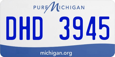 MI license plate DHD3945