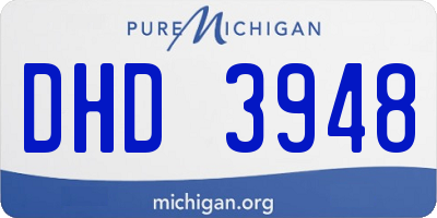 MI license plate DHD3948