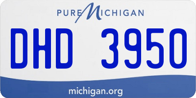 MI license plate DHD3950