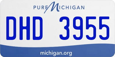 MI license plate DHD3955