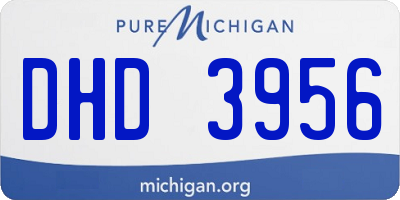 MI license plate DHD3956