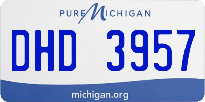 MI license plate DHD3957