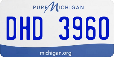MI license plate DHD3960