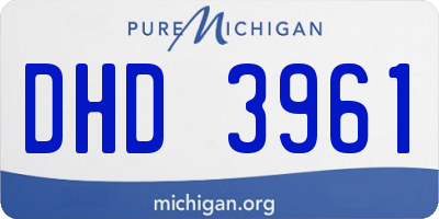 MI license plate DHD3961
