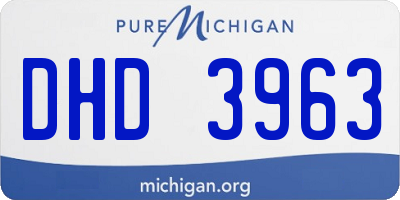 MI license plate DHD3963