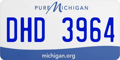 MI license plate DHD3964