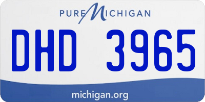 MI license plate DHD3965