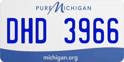 MI license plate DHD3966