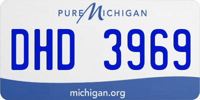 MI license plate DHD3969