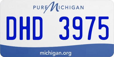 MI license plate DHD3975