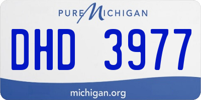 MI license plate DHD3977