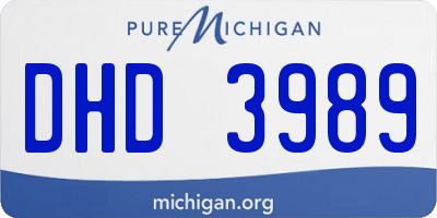 MI license plate DHD3989