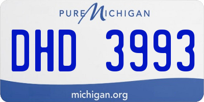 MI license plate DHD3993