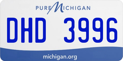 MI license plate DHD3996