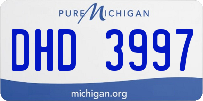 MI license plate DHD3997
