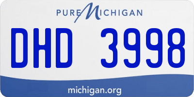 MI license plate DHD3998