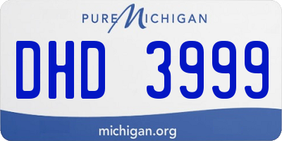 MI license plate DHD3999