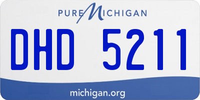 MI license plate DHD5211