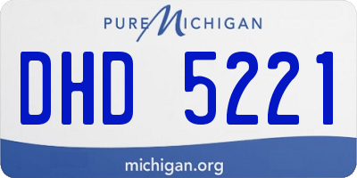 MI license plate DHD5221