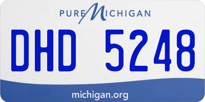 MI license plate DHD5248