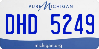 MI license plate DHD5249