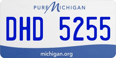 MI license plate DHD5255