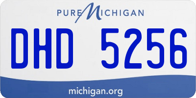 MI license plate DHD5256
