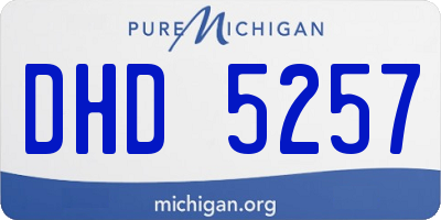 MI license plate DHD5257