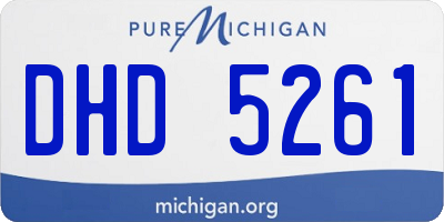 MI license plate DHD5261