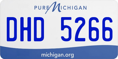 MI license plate DHD5266