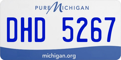MI license plate DHD5267