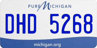 MI license plate DHD5268